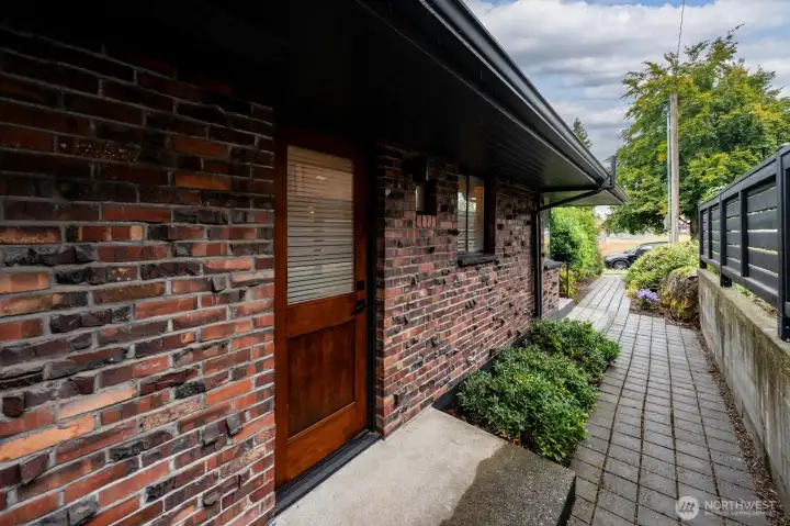 Kitchen door.