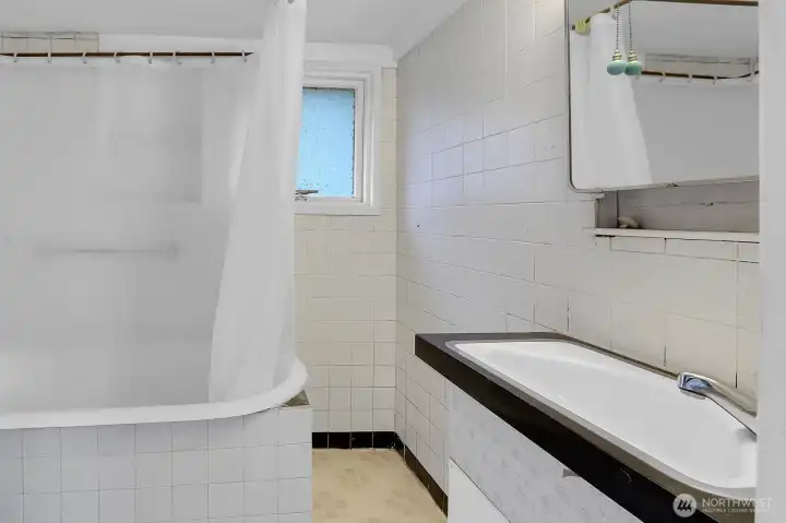 Full bath on main floor.