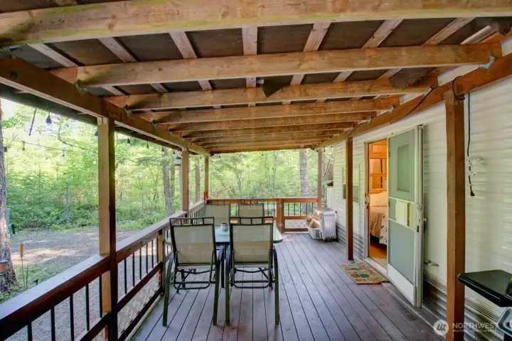 Enjoy evenings dining on your front porch