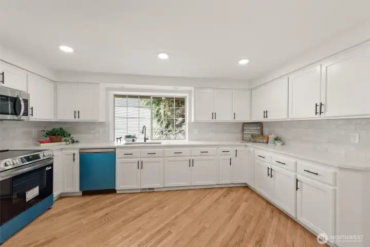 Newly remodeled kitchen
