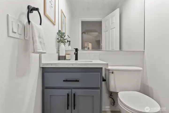 Half-bath on the main floor