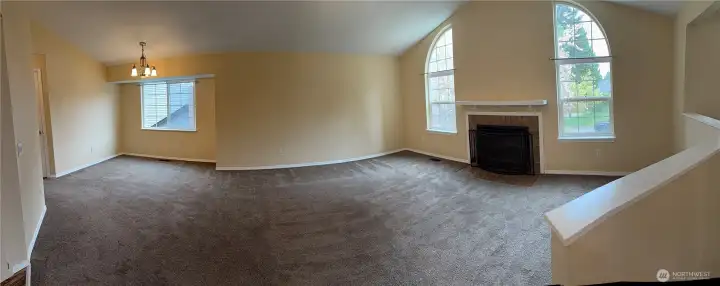 Living area, view from Kitchen