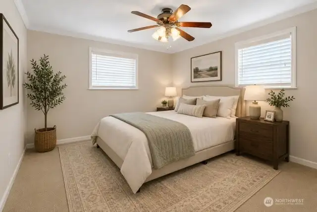 Primary Bedroom -Virtually Staged using AI Primary Bedroom -Virtually Staged using AI