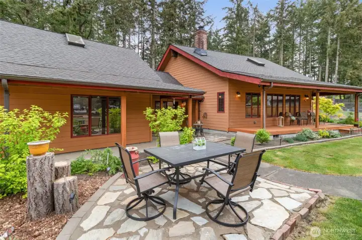 Area for entertaining or enjoying the summer evenings