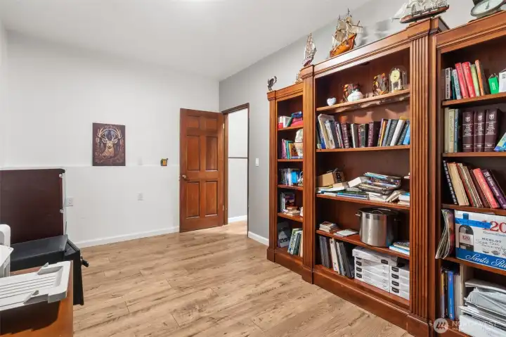 Second bedroom with view of private backyard