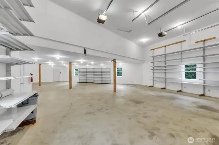 Over 2,000 sq ft of shop space.
