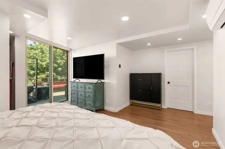 Primary Bedroom: walk-in closet thru that door