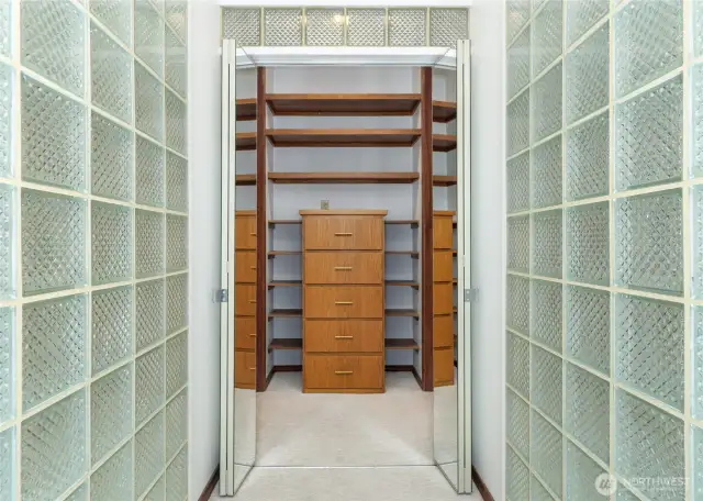 Primary closet