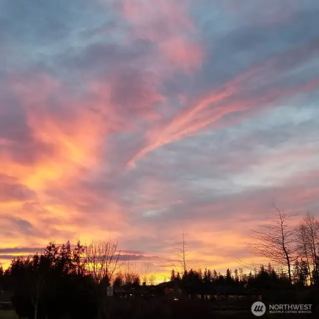 Enjoy stunning sunsets (this was taken from the front porch).