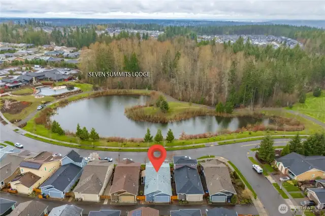 Prime location overlooking Yonder Lake and the permanent green preserve.  The sunsets are amazing from here!