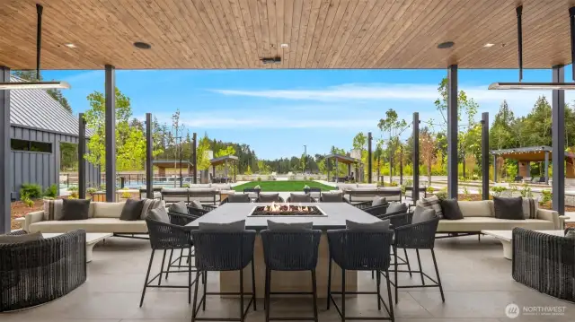 Outdoor fire table