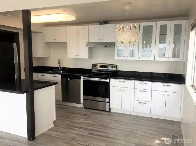 Unit 2 with a large updated kitchen
