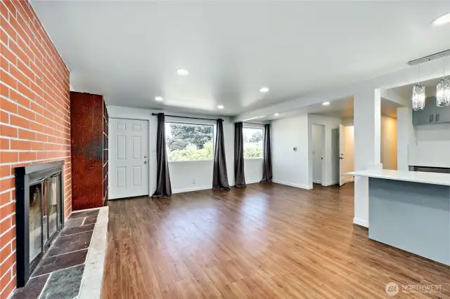 Lower level living and 2nd kitchen