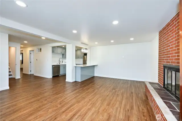 Lower level living and 2nd kitchen