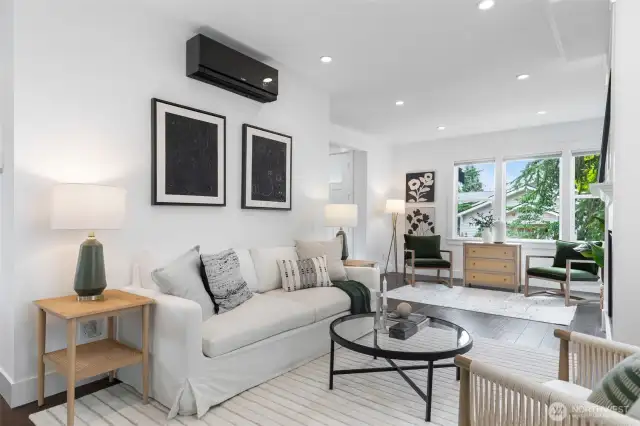 Mini-splits for air conditioning on those warm days!