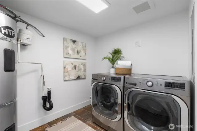 Lower level laundry room - Washer & Dryer are included in a sale.