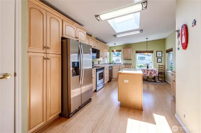 Light and bright kitchen.