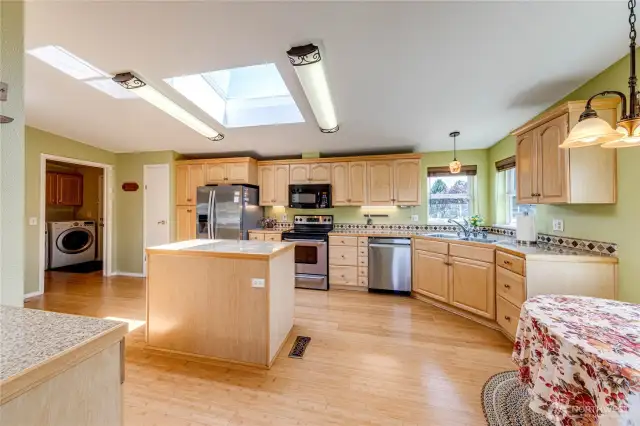 Open and spacious kitchen area with lots of light!