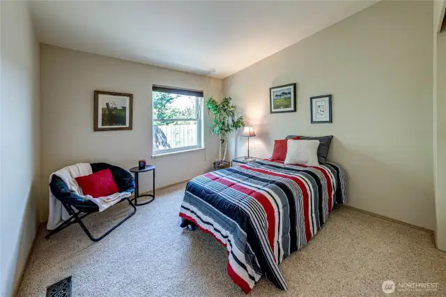 One of three bedrooms.