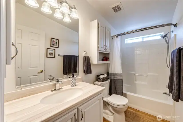 1 of 2 full bathrooms.