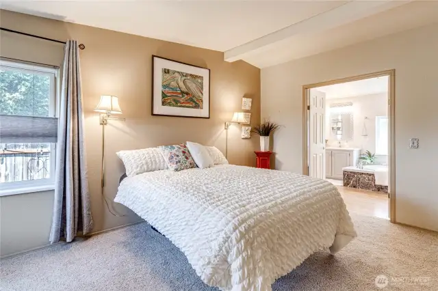 Primary bedroom suite, large enough for a sitting area as well.