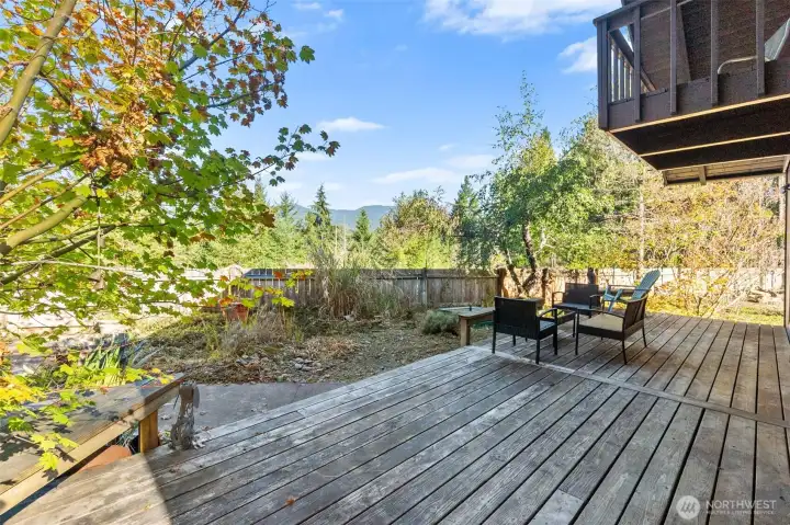 Backyard deck