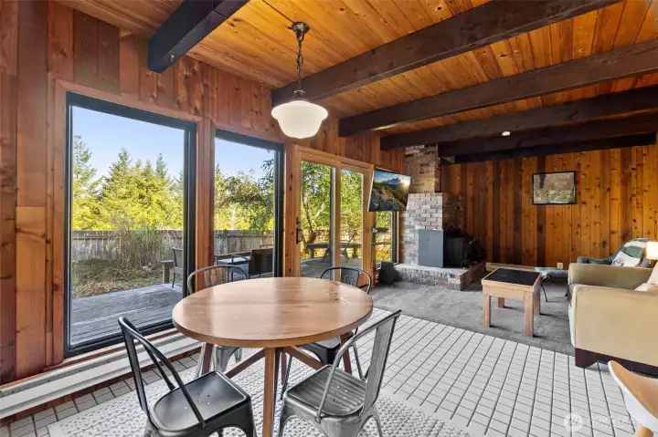 Open Concept dining and living room