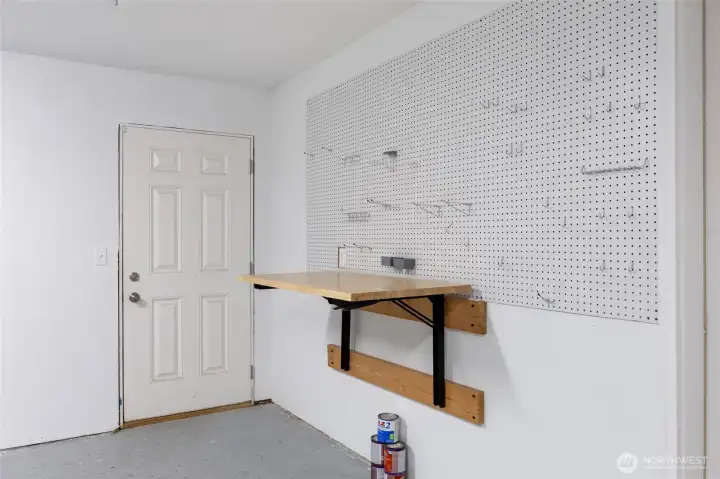 2 car garage has side yard access for convenience.