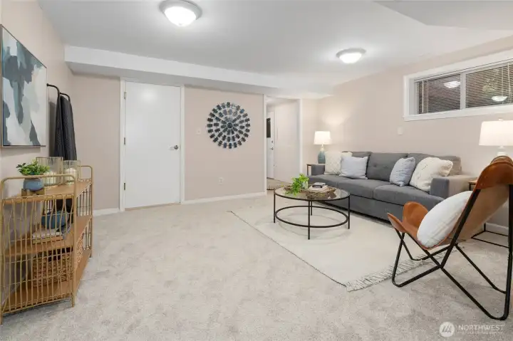 Access to one-car garage.