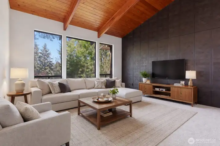 Virtually Staged Living Room