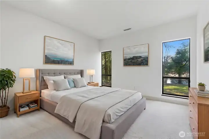 Lower Level Virtually Staged Bedroom 1