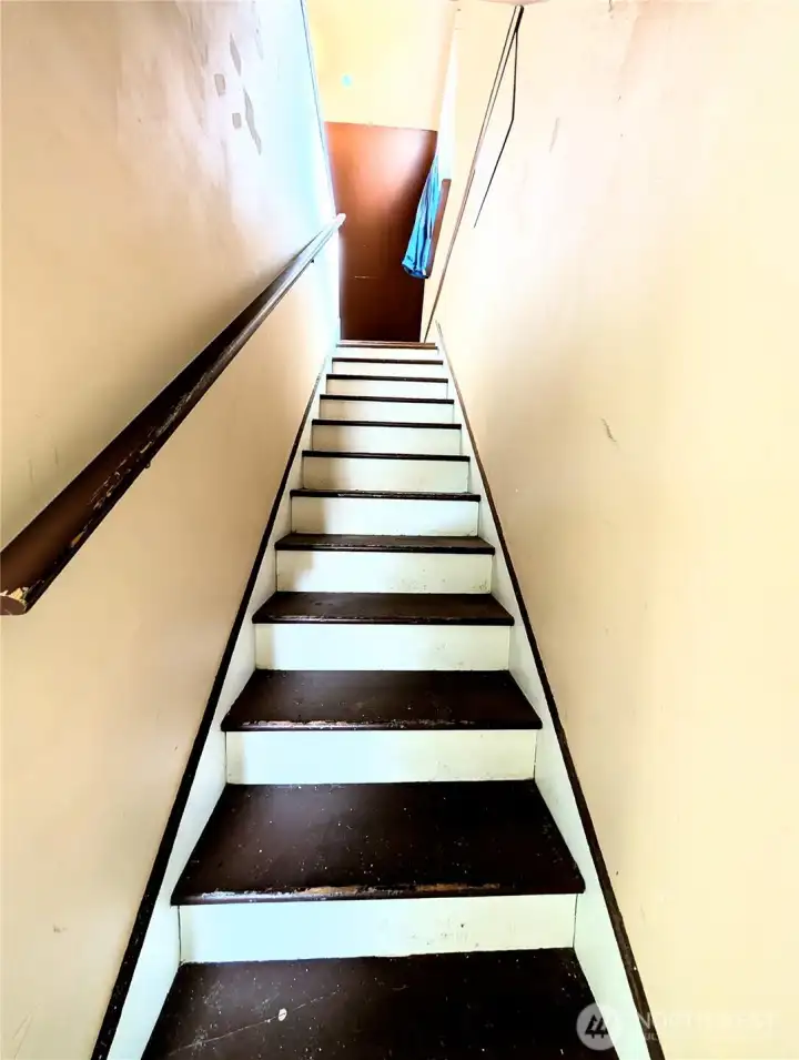 Stairway to second bedroom