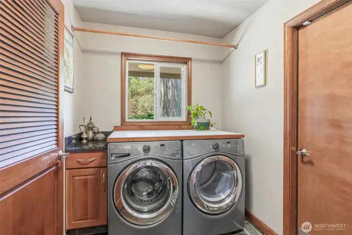 Laundry Room w/ Sink off of the Garage Laundry Room w/ Sink off of the Garage
