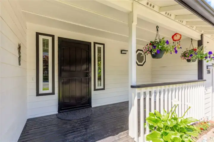Inviting Front Porch to enjoy the morning sun