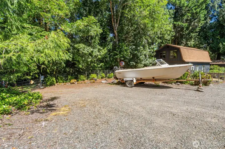 This property has TWO LOTS. This is the second lot, .34 acres. It starts from the garden area and goes directly down the hill, adding to your privacy