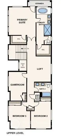 Disclaimer-2nd Floor-Marketing rendering of floor plan, illustrative purposes only-may vary per location.