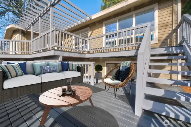 Lower Deck.  Virtually Staged