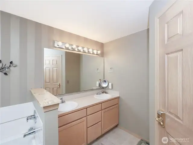Primary bath showing 2nd closet