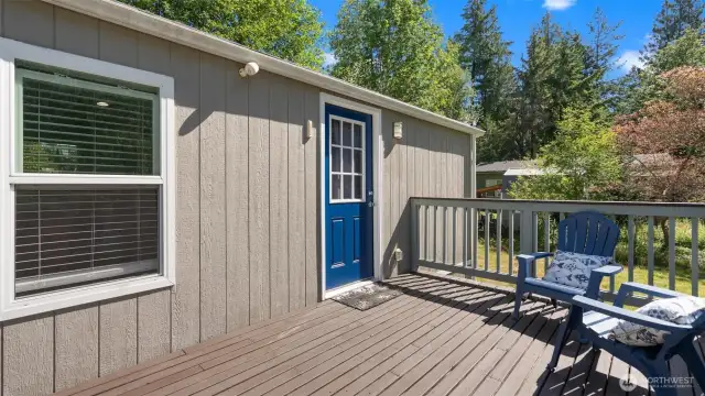 Stretch out and relax on the spacious front deck. Perfect for grilling, unwinding, or soaking in those sunny days.