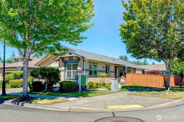 Large corner lot.
