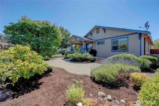 Easy to maintain and tranquil backyard.