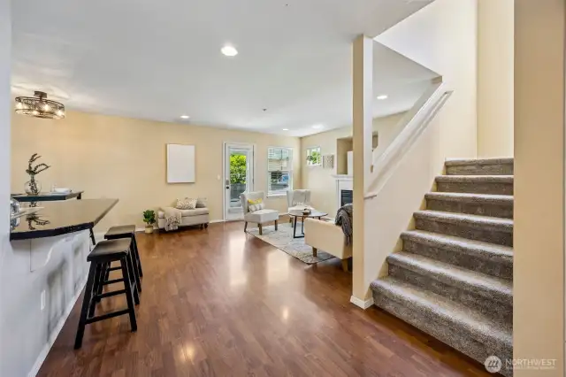 Enjoy the Central A/C as you are welcomed in - brand new carpet installed along stairs and upstairs hallway.
