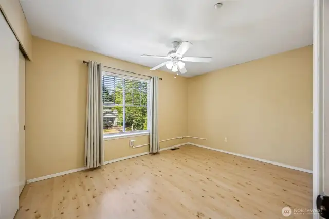 All Bedrooms feature hard surfaces, ceiling fans, and custom blinds