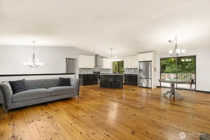 Hardwood floors throughout upper level.