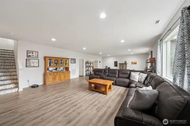 So much space in this lower level!