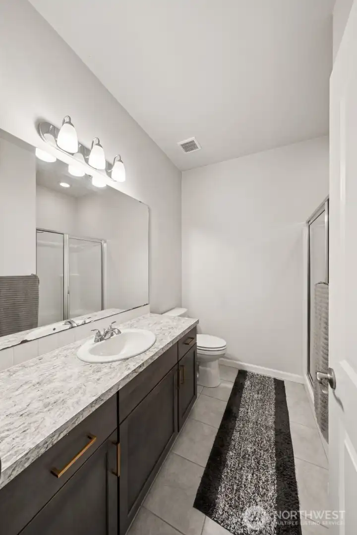 3/4 bath on the lower level