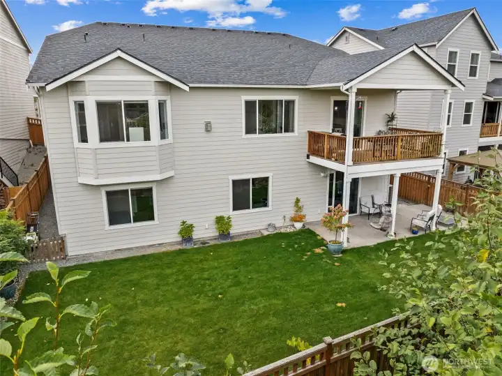 Rear of home