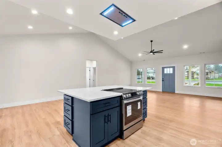 LG Smart Wi-Fi enabled Instaview oven with ProBake Convection and air fry features.