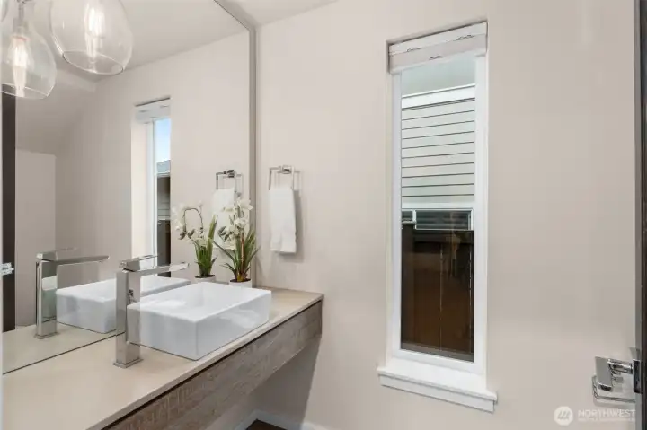 Main level washroom is just steps away.