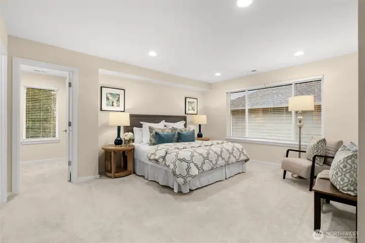 The primary suite is BIG!